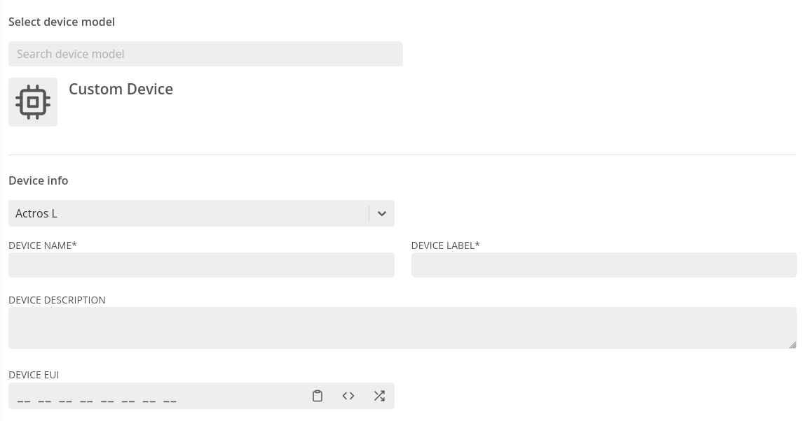 create device application