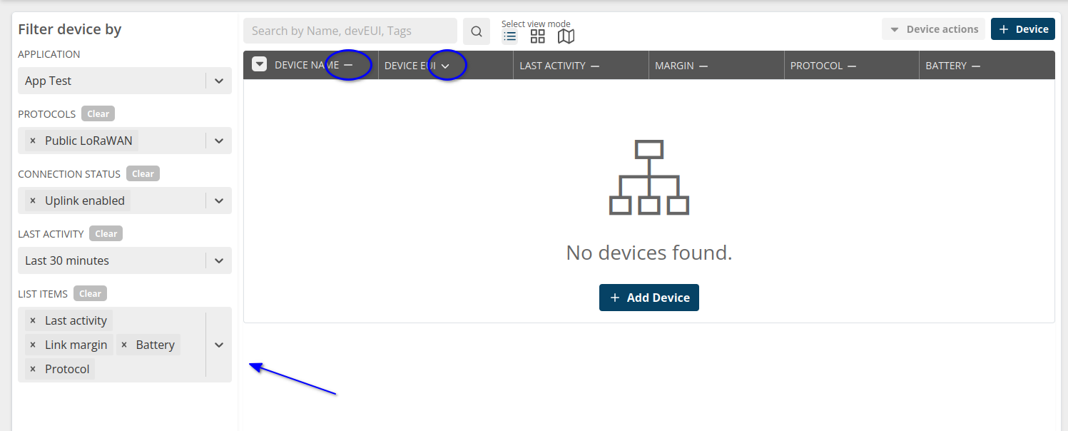 list device