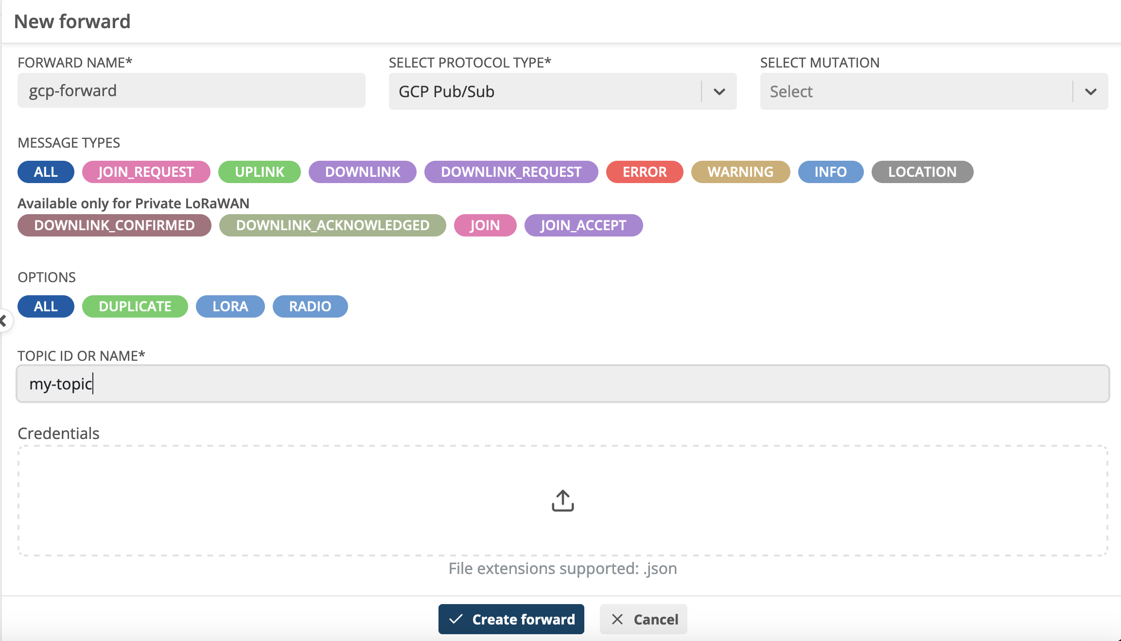 http Forward form