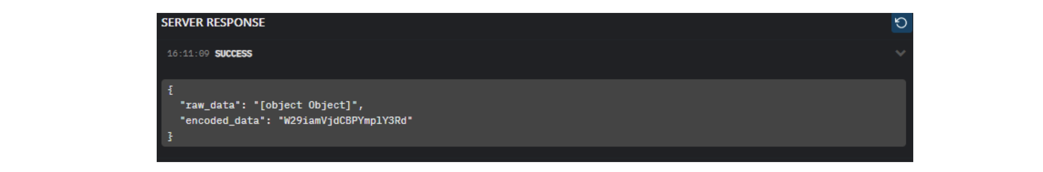 Server Response - Step 1